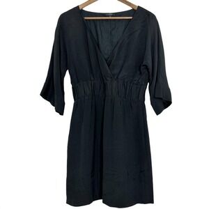 cos denim dress mini COS Paneled Denim Mini Dress in Blue